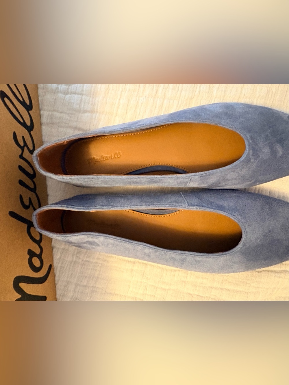 Madewell Mylie blue suede flats 7.5 - Picture 3 of 7